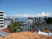 puerto vallarta condo building el almendro rooftop pool and views