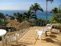 living and dining room terrace balcony view of banderas bay