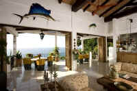 living area opening onto balcony terraces