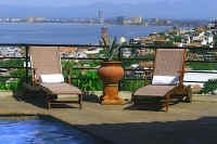 casa ileana puerto vallarta and the view of downtown Vallarta and Banderas Bay