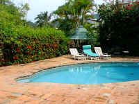 relaxing private pool