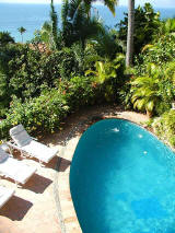 owaissa pool and terrace with views