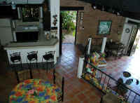 casa Owaissa kitchen and living area