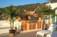 hillside mountain view from villa terrace