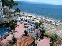 dipping pool sundeck terrace and los muertos beach