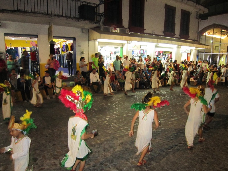 dancers at the Our Lady of Guadalupe celebrations every December in Vallarta