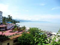 views of Banderas Bay from los muertos beach studio condo