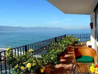 puerto vallarta condo rental - balcony view to south