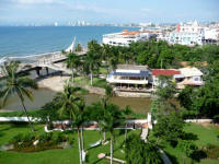 views of Cuale River island and Los Muertos beach from Molino 605 condo