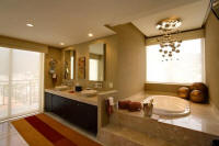 luxurious master bath