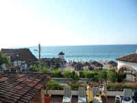 looking west over the gay beach on the left