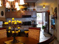 dining and kitchen area at the Playa Bonita