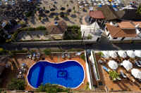 condominium pool and terrace ; los muertos beach