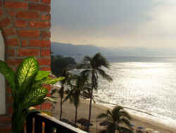 condominium balcony views to Los Arcos and the South Shores