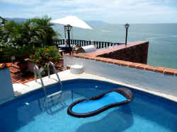 puerto vallarta penthouse condo dipping pool and views
