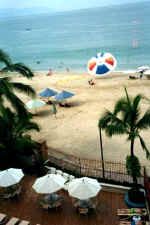 Los Muertos beach from balcony