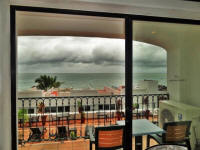 balcony view of Los Muertos beach and Banderas Bay summer time