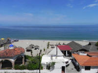 los muertos beach from one beach street vallarta condominium