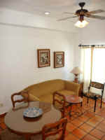 dining living area of one beach street condominium