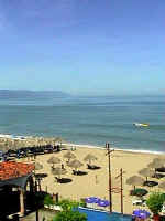 view of los muertos beach and to the south