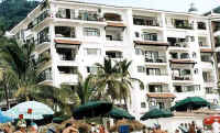 PDS building from playa Los Muertos beach, PDS-72 in upper left corner