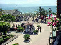 partial view of banderas bay and los muertos beach