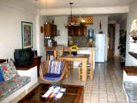 condo living and dining area