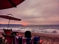 sunset at the gay beach in January - pic thanks to David C.