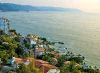 view of Conchas Chinas in the foreground and onto Los Arcos and South Shores