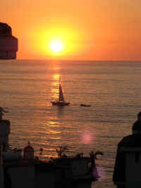 puerto vallarta sunset mexico