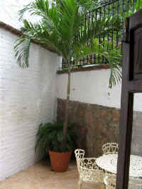 Master bedroom terrace courtyard