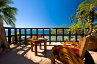 bedroom #4 with terrace and views of conchas Chinas beach and Bay