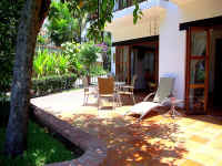 condo terrace and patio area