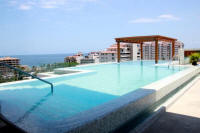 panoramic views of vallarta and old town from the pool rooftop terrace