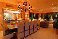 stylish dining area