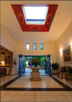 main entrance foyer to the villa tita