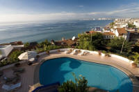 pool with city and Banderas Bay views at the Villa Tita vacation rental