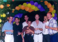 Osiel, Michael, Jaime, Chuey and Howard and friends at the Torre malibu party ages ago