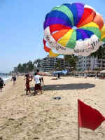 parasailing on playa los muertos beach thanks to michael bottrill
