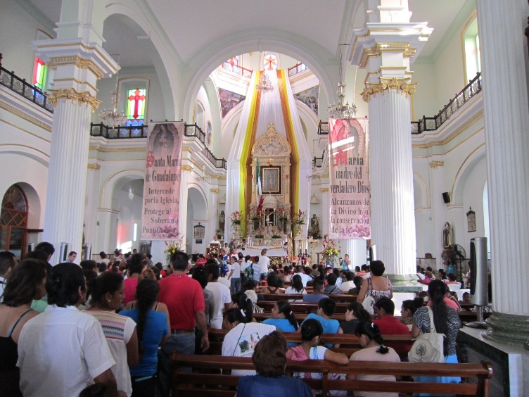 puerto vallarta our lady of guadalupe church in Dec 2013