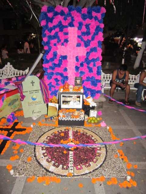 day of the dead altar during the celebrations memorials in PV, Mexico