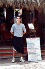 Cristobal at a Los Muertos beach restaurant