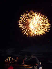 Marigalante pirate ship and nightly fireworks from the puerto vallarta Malecon