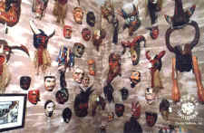 puerto vallarta mexico art galleries - galeria indigena dance and ceremonial masks