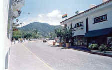 gay flag over bar Antropology in puerto vallarta, mexico