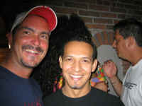 benoit and friend at gay bar top club Manana