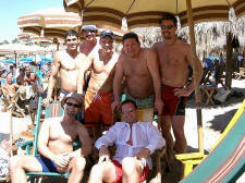 green chairs gay beach in puerto vallarta mexico