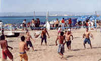 volleyball by pier los muertos