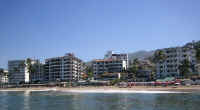 playa de los muertos showing san marino hotel la palapa el dorado and hotel tropicana puerto vallarta