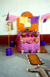 day of dead altar to Mexico poet and intellectual octavio paz